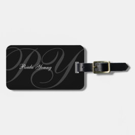 カスタムでモダンなモノグラム2 ラゲッジタグ
