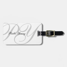 カスタムでモダンなモノグラム2 ラゲッジタグ