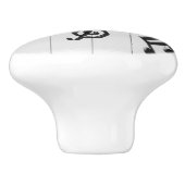 カスタムでモノグラムのなピアノキーボード セラミックノブ (側面)