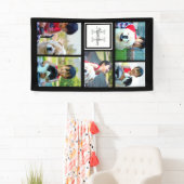 カスタムでモノグラムのな5つの写真のモザイク写真のコラージュ 横断幕 (インサイチュ)