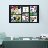 カスタムでモノグラムのな5つの写真のモザイク写真のコラージュ 横断幕 (トレードショー)