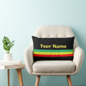 カスタムでラスタストライプのな家の装飾 ランバークッション (椅子)