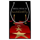 カスタムで丁重なパーティの記念品のギフトバッグを個人化して下さい スモールペーパーバッグ (裏面)