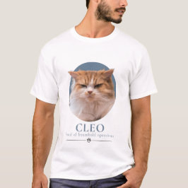 カスタムで作る面白い猫の写真と名前入りグッズ Tシャツ