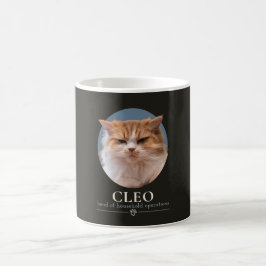 カスタムで作る面白い猫の写真入り 名前入りグッズ コーヒーマグカップ