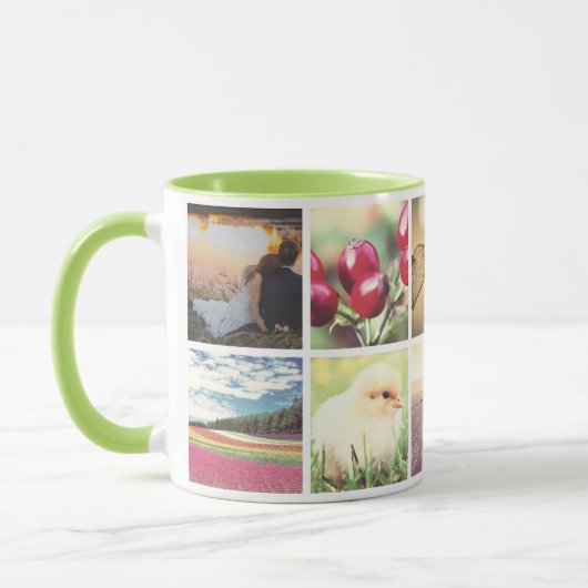 カスタムで個人的な写真 マグカップ (左)