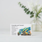 カスタムで具体的なセメントの建設業カード 名刺 (スタンド正面)