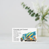 カスタムで具体的なセメントの建設業カード 名刺 (スタンド正面)