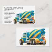 カスタムで具体的なセメントの建設業カード 名刺 (正面/裏面)