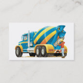 カスタムで具体的なセメントの建設業カード 名刺 (裏面)