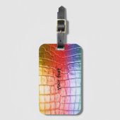 カスタムで多彩な革 ラゲッジタグ (正面縦)