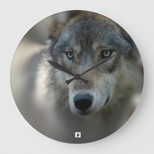 カスタムで大きい円形の柱時計 ラージ壁時計 (正面)