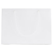 カスタムで大きい無光沢のギフトバッグのブランクのテンプレート ラージペーパーバッグ (正面)