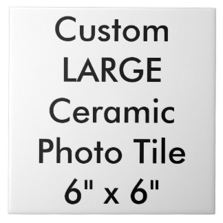 カスタムで大きい陶磁器の写真のタイル6" x 6" タイル