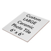 カスタムで大きい陶磁器の写真のタイル6" x 6" タイル (側面)