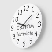 カスタムで大きい10.75"円形の柱時計新しいゴシック様式L. ラージ壁時計 (傾斜)