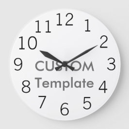 カスタムで大きい10.75"円形の柱時計新しいゴシック様式L. ラージ壁時計