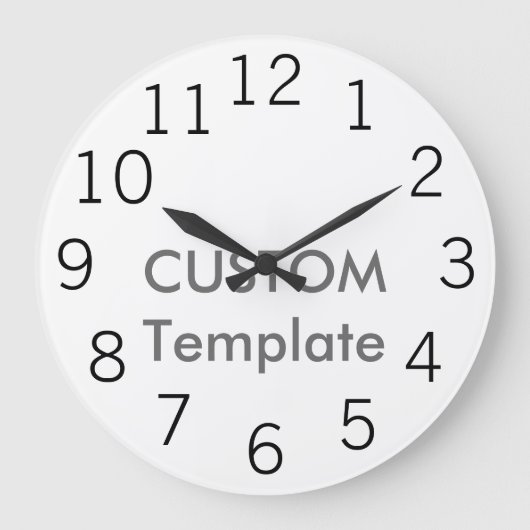 カスタムで大きい10.75"円形の柱時計新しいゴシック様式L. ラージ壁時計 (正面)