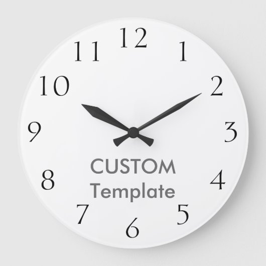 カスタムで大きい10.75"円形の柱時計CALHICの出版物 ラージ壁時計 (正面)