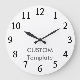 カスタムで大きい10.75"円形の柱時計J2余分B. ラージ壁時計