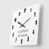 カスタムで大きい10.75"正方形の柱時計の救急車S. スクエア壁時計 (傾斜)