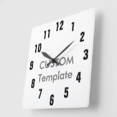 カスタムで大きい10.75"紀元前の正方形の柱時計のフォリオ スクエア壁時計 (傾斜)