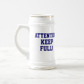 カスタムで幸せな第21誕生日ビールステイン ビールジョッキ (左)