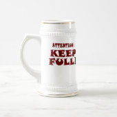 カスタムで幸せな第21誕生日ビールステイン ビールジョッキ (左)