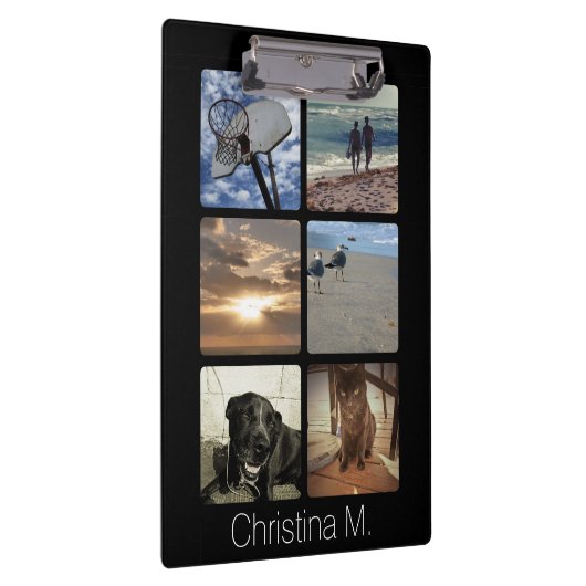 カスタムで数々のな写真のモザイク写真のコラージュ クリップボード (右)