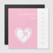 カスタムで最も幸せなバレンタインデー磁気カード (正面/裏面)