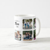 カスタムで最も最高のなお母さんはパーソナライズな写真のコラージュを加えます コーヒーマグカップ (正面右)