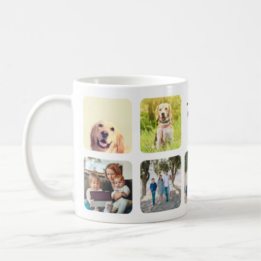 カスタムで最も最高のなパパは写真のコラージュを個人化なります加えます コーヒーマグカップ (左)