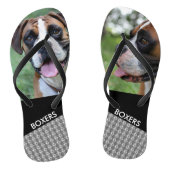 カスタムで派手な子鹿のボクサーかわいい犬のビーチサンダル ビーチサンダル (ソール)