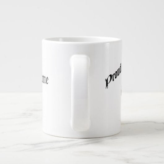カスタムで異教のなプライドのジャンボマグ ジャンボコーヒーマグカップ (裏面)