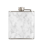 カスタムで白い大理石のフラスコ フラスク (裏面)