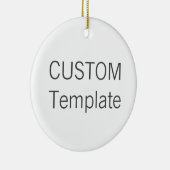 カスタムで白い陶磁器の円形のクリスマスツリーのオーナメント セラミックオーナメント (右)