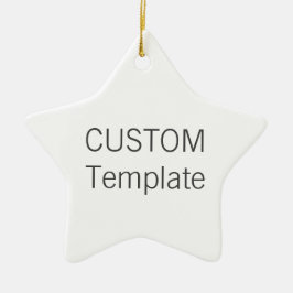 カスタムで白い陶磁器の星のクリスマスツリーのオーナメント セラミックオーナメント