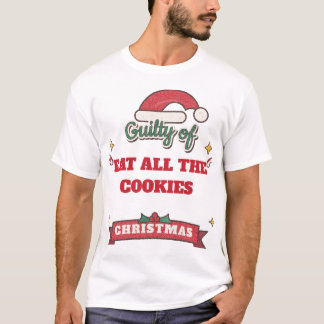 カスタムで笑えるクリスマスサンタTシャツ Tシャツ