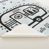 カスタムで素朴なキャンプのキャンピングカートレーラーRvのライフスタイル シェルパブランケット (3/4)