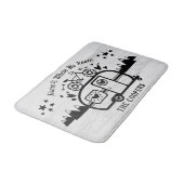 カスタムで素朴なキャンプのキャンピングカートレーラーRvのライフスタイル バスマット (アングル)