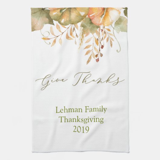 カスタムで素朴な感謝祭のTeatowelsのふきん キッチンタオル (縦)