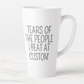 カスタムで負かした人の涙 カフェラテマグ (右)