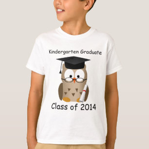 カスタムで賢いフクロウの幼稚園の卒業生はワイシャツをからかいます Tシャツ