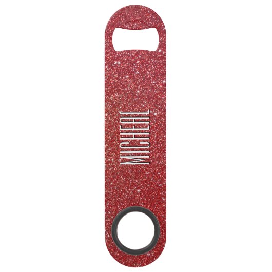 カスタムで赤いグリッターの一見の速度の栓抜き スピード栓抜き (裏面)