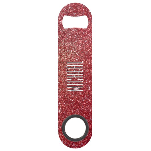 カスタムで赤いグリッターの一見の速度の栓抜き スピード栓抜き (正面)