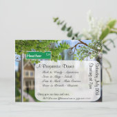 カスタムで進歩的な夕食のパーティの招待状 招待状 (スタンド正面)