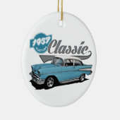 カスタムで青いクラシック セラミックオーナメント (右)