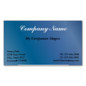 カスタムで青い勾配の磁気名刺 マグネット名刺 (正面)