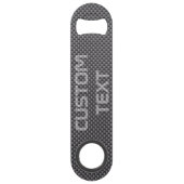 カスタムで黒いおよび灰色カーボン繊維ポリマー スピード栓抜き (裏面)