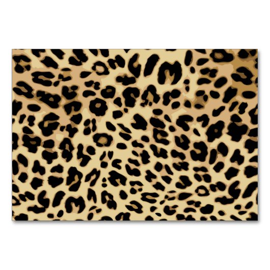 カスタムで黒いヒョウのリボンの宝石の女の子の卒業 テーブルナンバー (裏面)